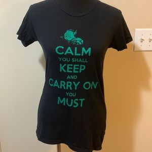 EUC Star Wars Yoda Women’s Short Sleeved Tee